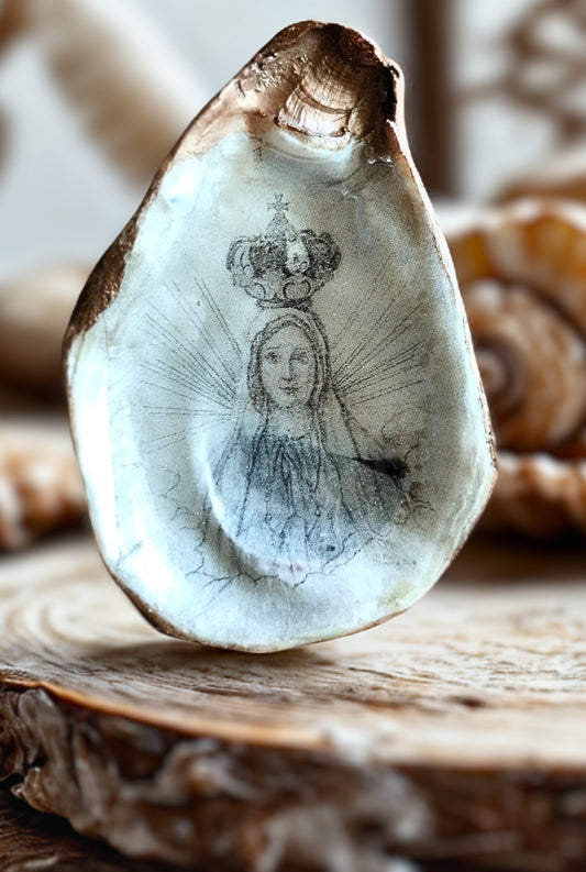 Concha Virgen de Fátima a lápiz